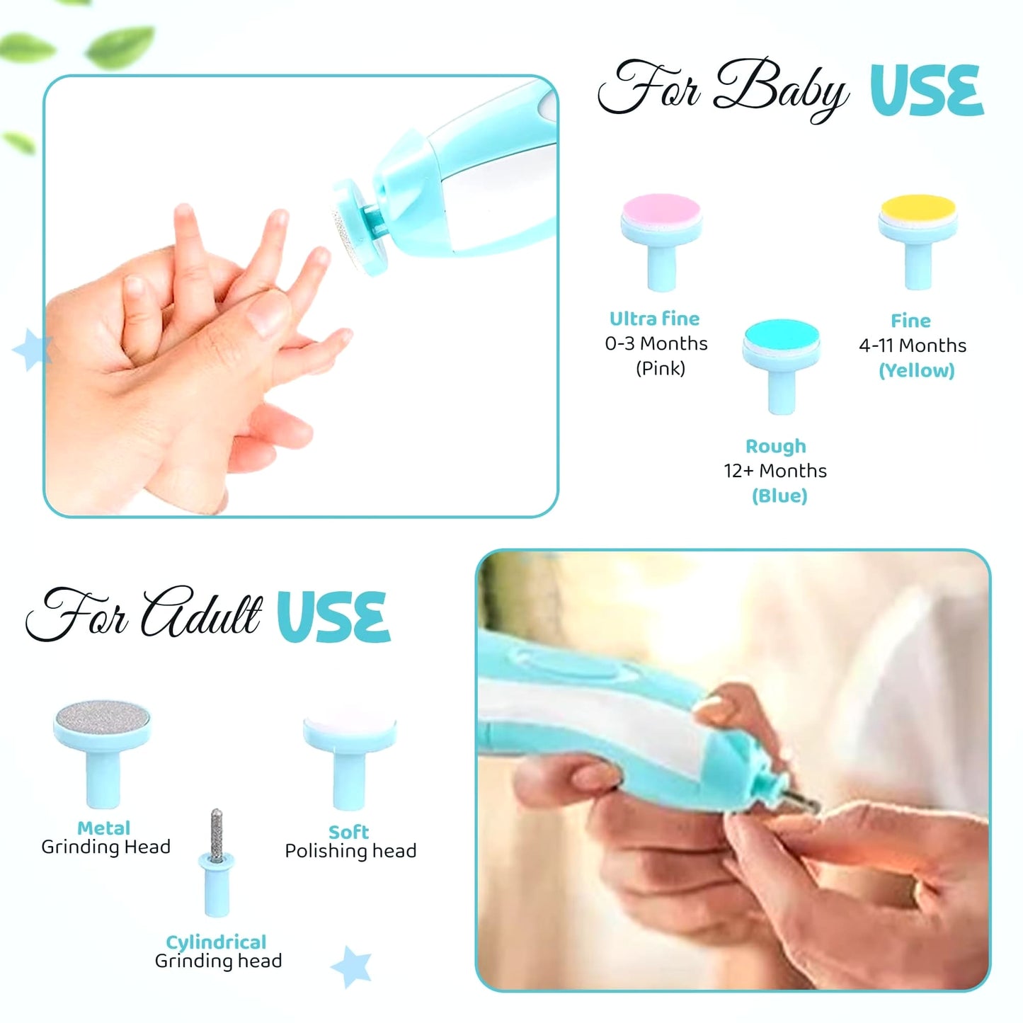 SnotBuster elektrisk baby neglefil